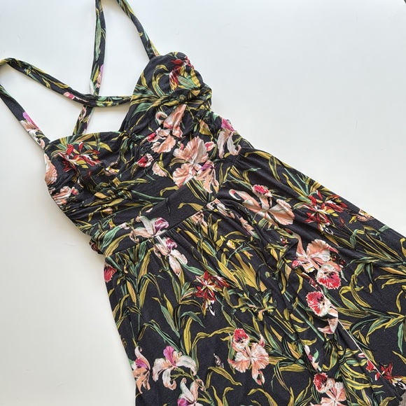 Anthropologie Maeve Sanctuary Gabriella Tropical Floral Maxi Dress Medium - Picture 6 of 14